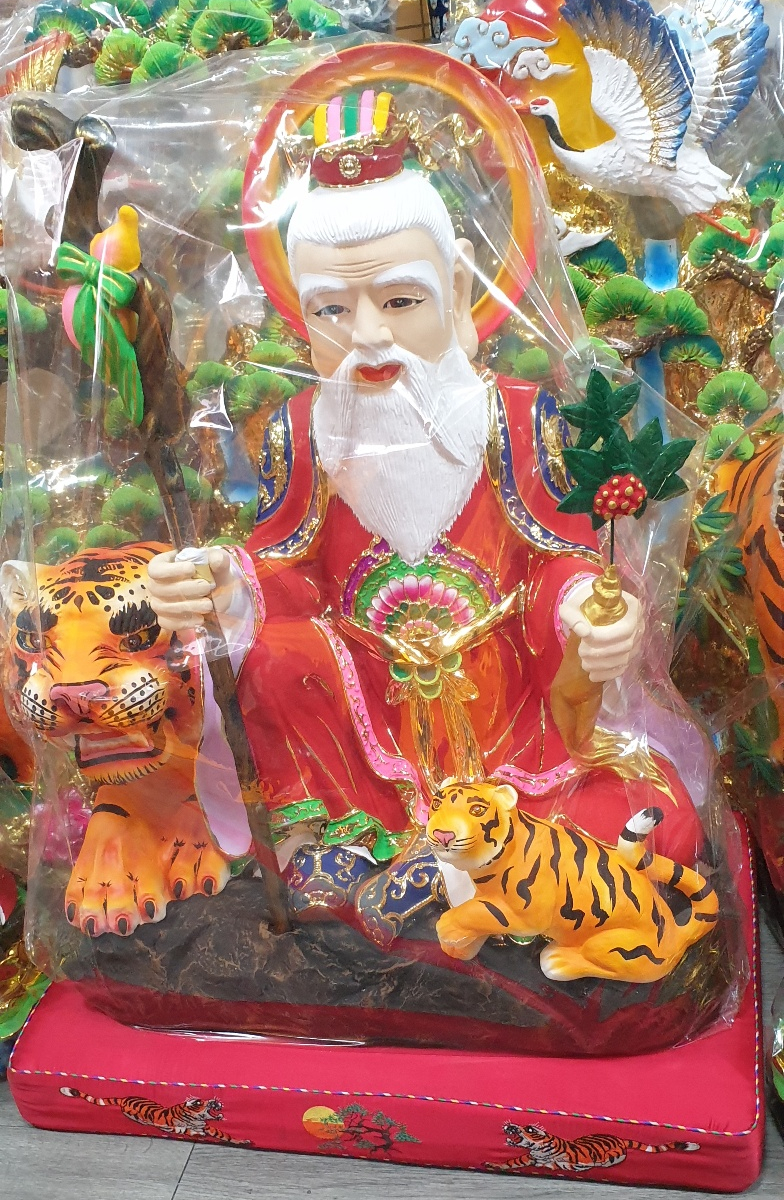 산신 동자동녀 십장생 병풍세트