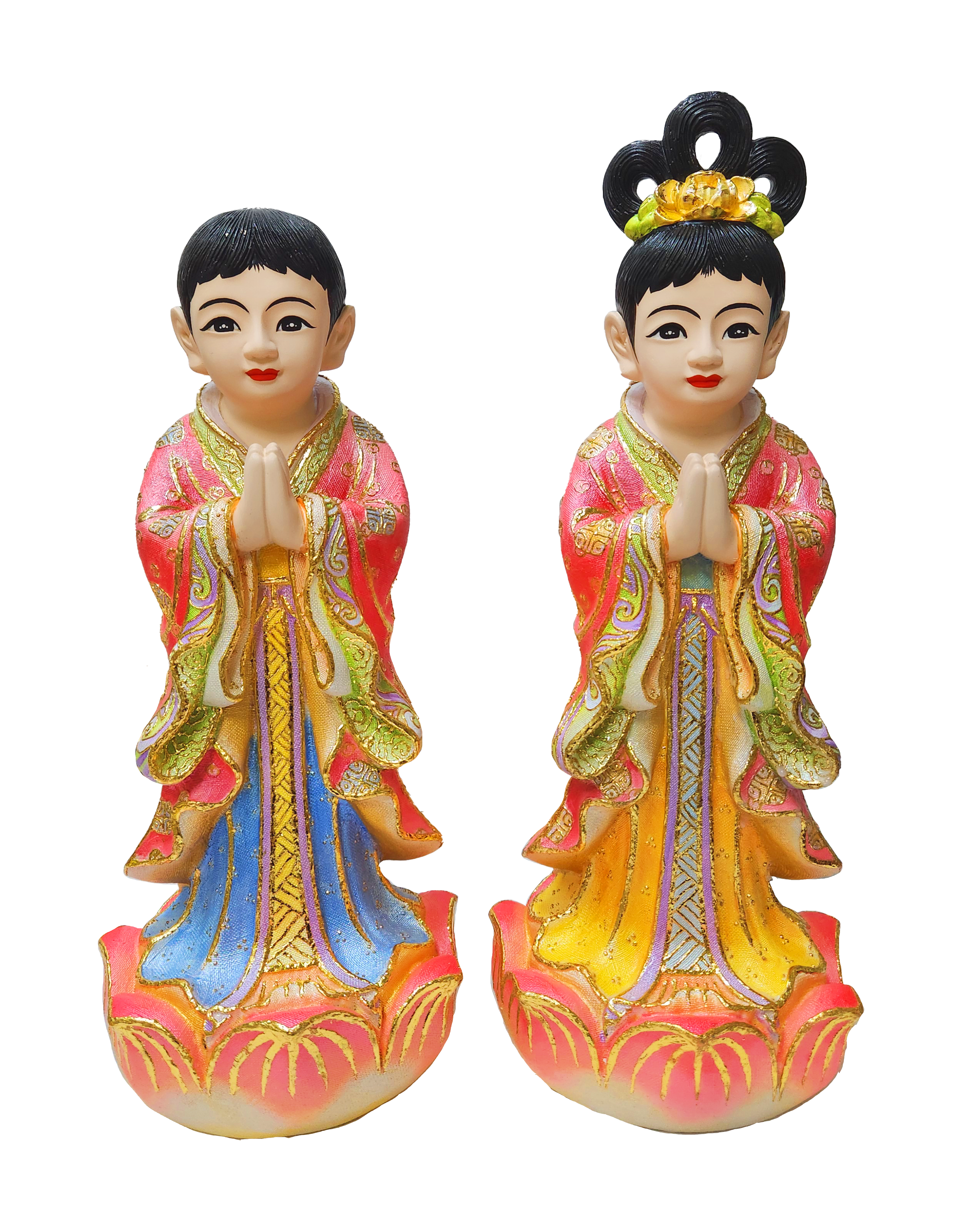 1자8치 삼베칠보 산신동자 세트