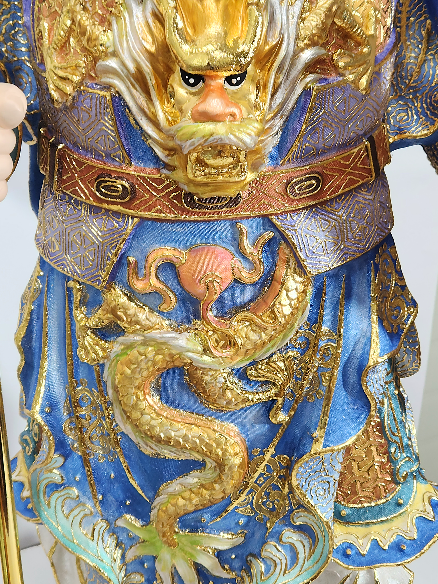 4자 삼베칠보 청색 장군