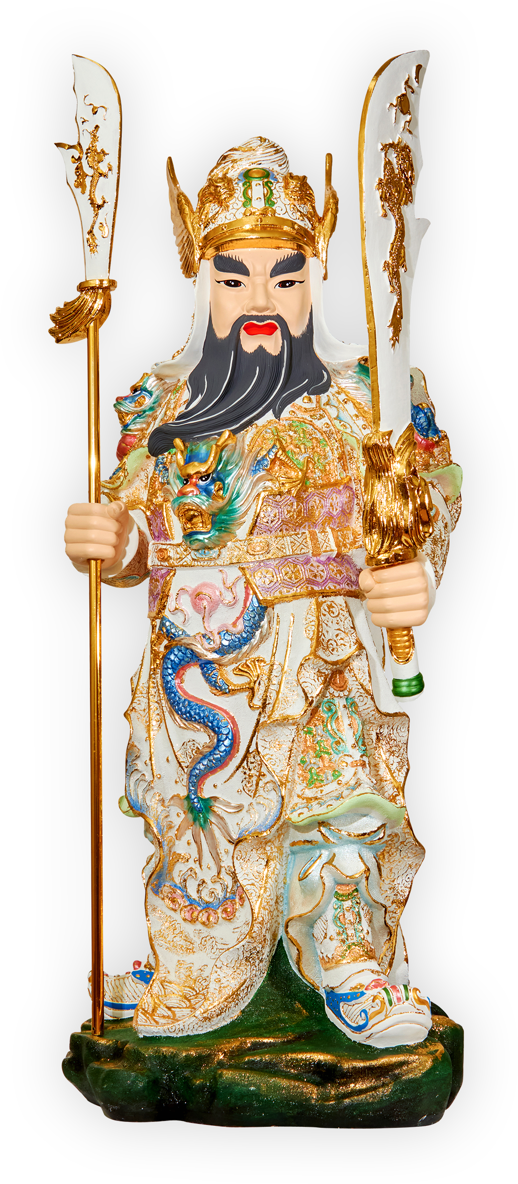 4자 삼베칠보 백색 장군