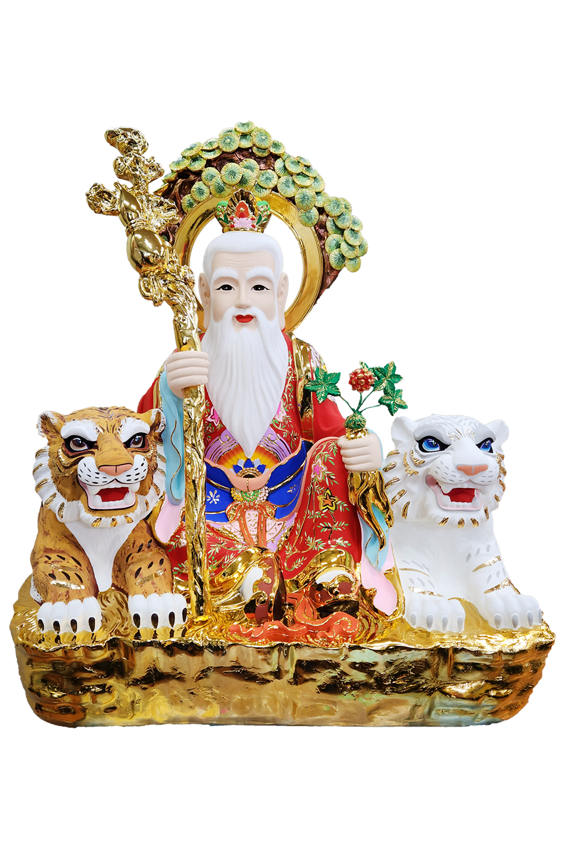 3자3치 쌍호랑이 산신