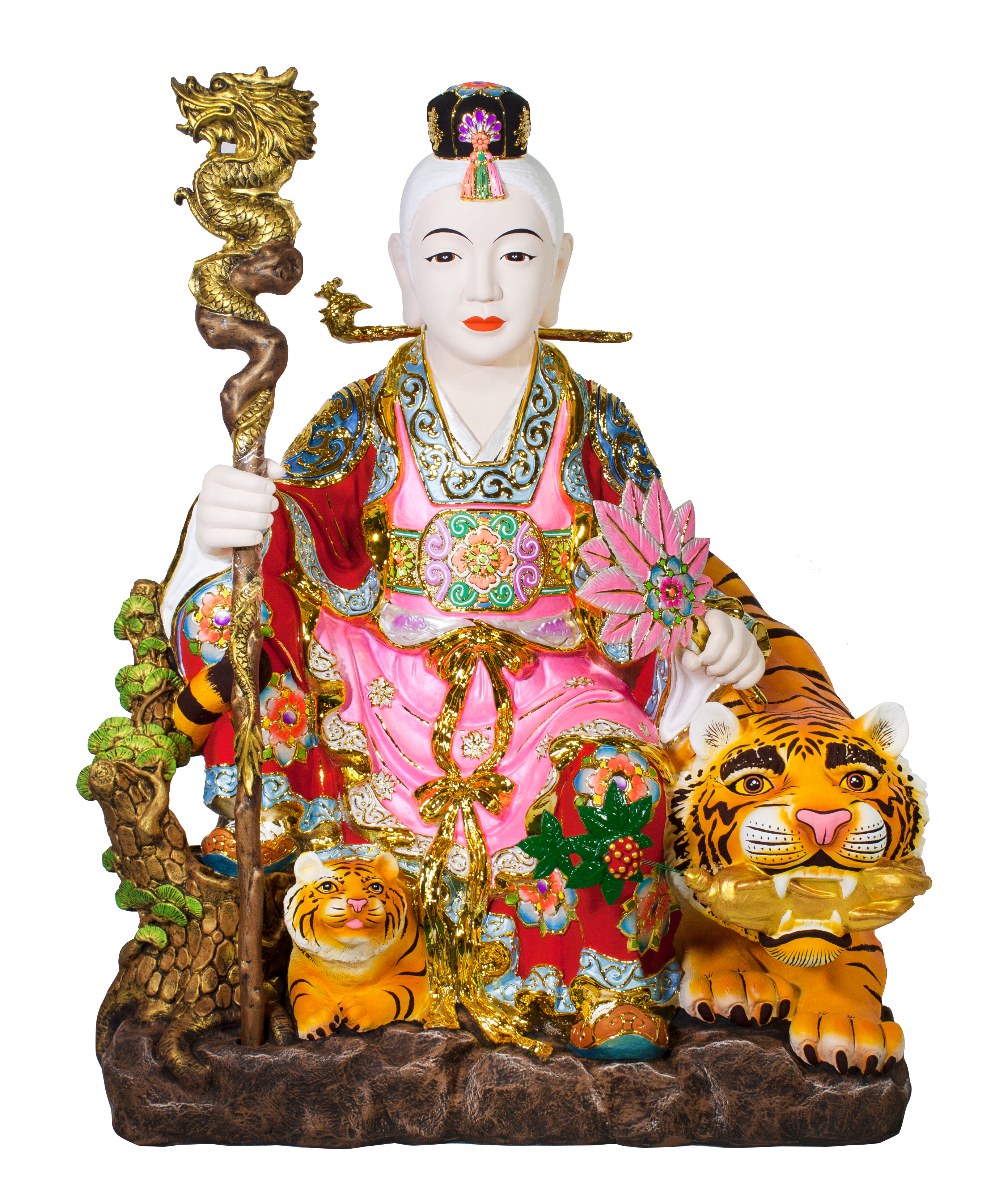 3자 소나무 여산신 2색
