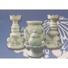 청옥 조각 세트