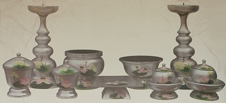 은연꽃 촛대 세트