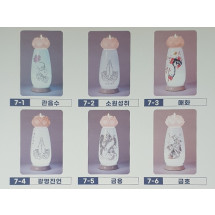 타원형 연꽃 전기초 (본차이나 도자기) 6종